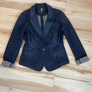 LOFT Dark Blue Jean Jacket, size 2